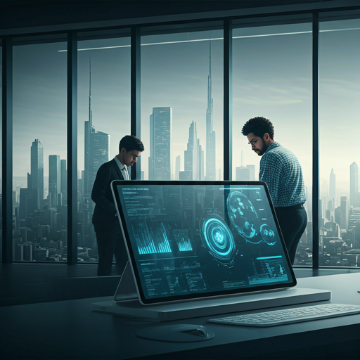 Cyber security specialists collaborating